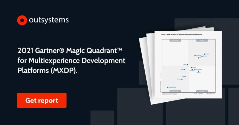 2021 Gartner Magic Quadrant für Multiexperience Development Platforms